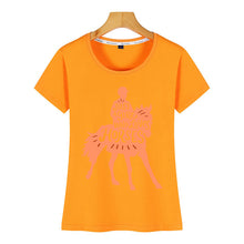 Load image into Gallery viewer, Tops T Shirt Women horse lover riding just a girl who loves horses Comic Inscriptions Custom Female Tshirt