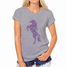 Load image into Gallery viewer, 2020 New Fashion Summer Women T Shirt Novelty Harajuku Kawaii Cute Style Horse Print T-shirt New Short Sleeve Tops
