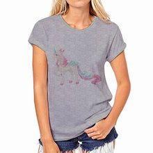 Load image into Gallery viewer, 2020 New Fashion Summer Women T Shirt Novelty Harajuku Kawaii Cute Style Horse Print T-shirt New Short Sleeve Tops
