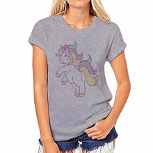 Load image into Gallery viewer, 2020 New Fashion Summer Women T Shirt Novelty Harajuku Kawaii Cute Style Horse Print T-shirt New Short Sleeve Tops
