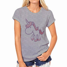 Load image into Gallery viewer, 2020 New Fashion Summer Women T Shirt Novelty Harajuku Kawaii Cute Style Horse Print T-shirt New Short Sleeve Tops
