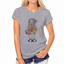 Load image into Gallery viewer, 2020 New Fashion Summer Women T Shirt Novelty Harajuku Kawaii Cute Style Horse Print T-shirt New Short Sleeve Tops
