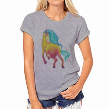 Load image into Gallery viewer, 2020 New Fashion Summer Women T Shirt Novelty Harajuku Kawaii Cute Style Horse Print T-shirt New Short Sleeve Tops
